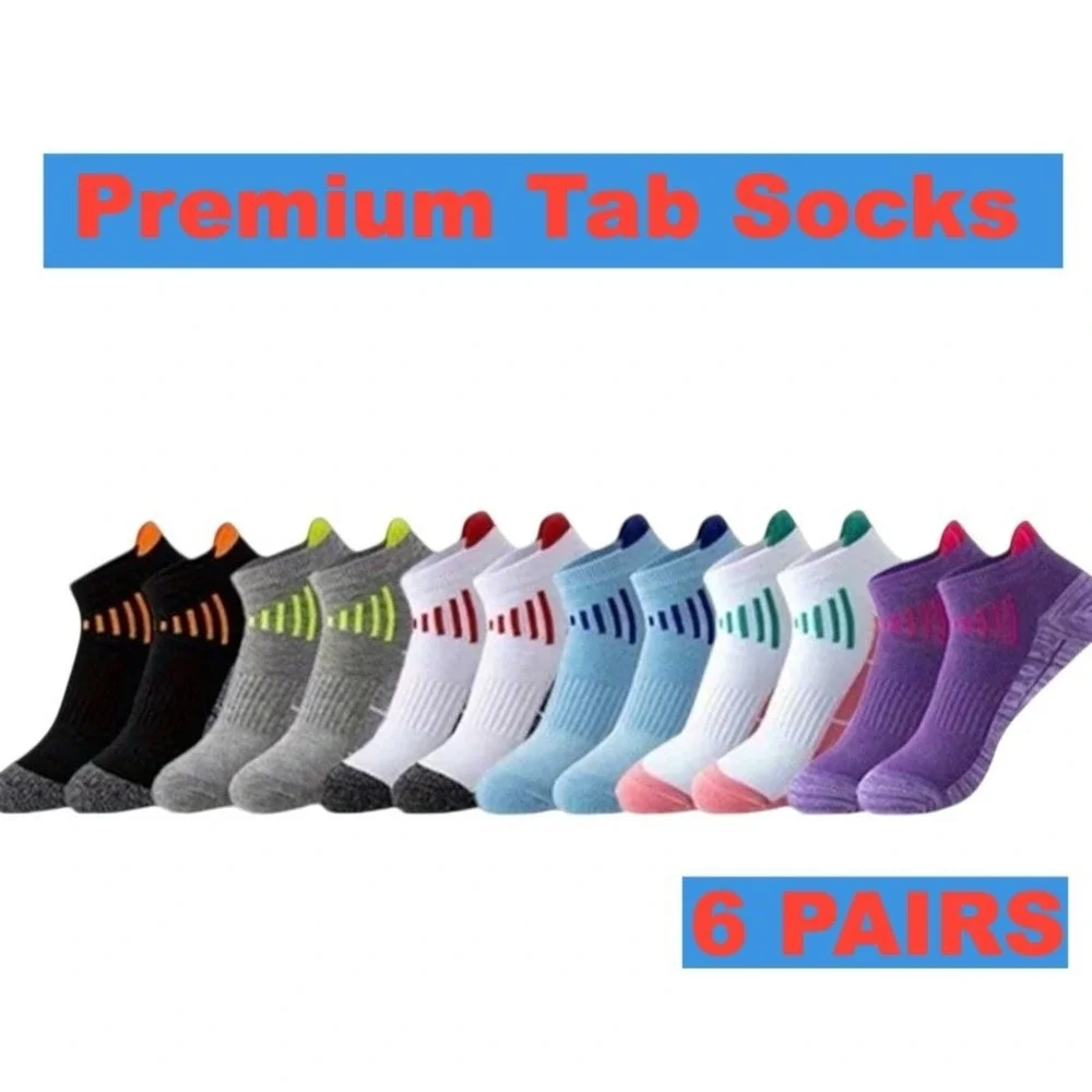 Calcetines Deportivos Cortos De‎ Colores Para Mujer Paquete De 6 Unidades